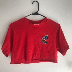 Vintage Mickey Mouse crop T